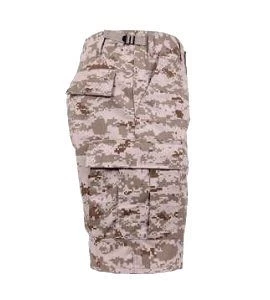 Desert Digital Camo, Button Fly, 6 Pockets, Perfect Fit - BDU Shorts 2 Desert Digital Camo, Button Fly, 6 Pockets, Perfect Fit - BDU Shorts - Image 2