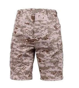 Desert Digital Camo, Button Fly, 6 Pockets, Perfect Fit - BDU Shorts 1 Desert Digital Camo, Button Fly, 6 Pockets, Perfect Fit - BDU Shorts