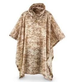 GI Style Wet Weather Poncho 7 GI Style Wet Weather Poncho -Fashion-Military Uniform desert digital poncho 1 1