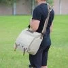Leather & Canvas Trailblazer Laptop Bag Khaki