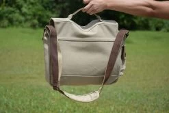 Leather & Canvas Trailblazer Laptop Bag Khaki -Fashion-Military Uniform dsc 4930