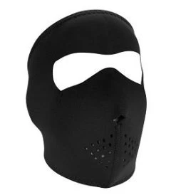 Kids Full Black Neoprene Face Mask