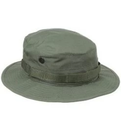 Olive Drab 100% Cotton Ripstop Boonie Hats -Fashion-Military Uniform green boonie hat1 1