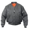 Gun Metal Grey MA-1 Flight Jacket