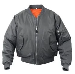 Gun Metal Grey MA-1 Flight Jacket