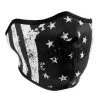 Black And White Flag Neoprene Half Mask