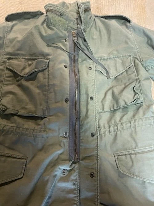 USED OLIVE DRAB VINTAGE ORIGINAL M65 FIELD JACKET 3 USED OLIVE DRAB VINTAGE ORIGINAL M65 FIELD JACKET - Image 3