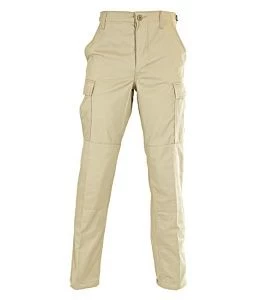 Khaki 100% Cotton Ripstop BDU Pants 1 Khaki 100% Cotton Ripstop BDU Pants
