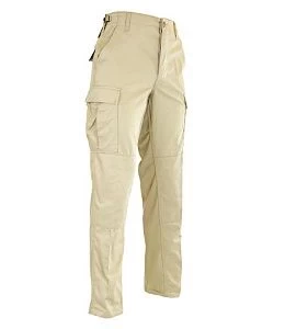 Khaki Poly Cotton Battle Ripstop BDU Pants 4 Khaki Poly Cotton Battle Ripstop BDU Pants - Image 4