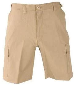 Cotton Ripstop, Six - Pocket Construction, Zipper Fly - Cargo Shorts 8 Cotton Ripstop, Six - Pocket Construction, Zipper Fly - Cargo Shorts -Fashion-Military Uniform khakibdushort 1