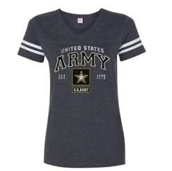 Army Ladies Star EST. 1775 T-Shirt 5 Army Ladies Star EST. 1775 T-Shirt -Fashion-Military Uniform ladies army t shirt