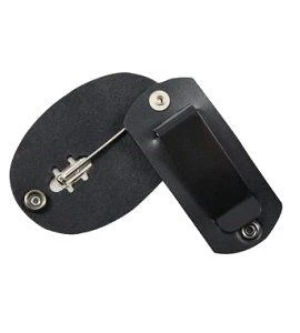 Leather Clip-on Badge Holder / Swivel Snap 2 Leather Clip-on Badge Holder / Swivel Snap - Image 2