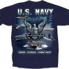 US NAVY HONOR COURAGE COMMITMENT T-SHIRT