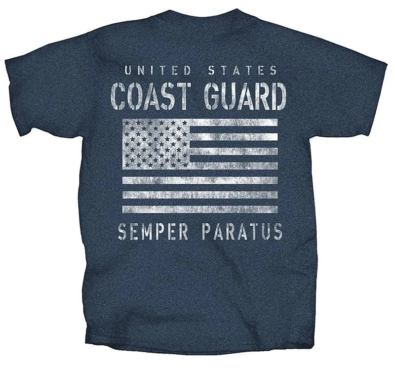 Coast Guard Tonal Flag Semper Paratus T-Shirt 2 Coast Guard Tonal Flag Semper Paratus T-Shirt - Image 2