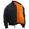 Mens Lightweight Nylon Bomber Jacket, MA-1 Flight Jacket