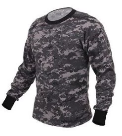 Long Sleeve Subdued Urban Digital Camo T-Shirt