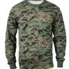 Long Sleeve Woodland Digital Camo T-Shirt