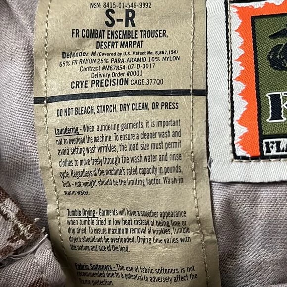 USMC Desert MARPAT FROG Combat Trousers 2 USMC Desert MARPAT FROG Combat Trousers - Image 2