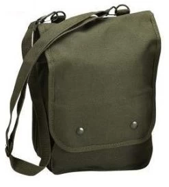 Military Canvas Map Bag W/ Adjustable Shoulder Strap 11 Military Canvas Map Bag W/ Adjustable Shoulder Strap -Fashion-Military Uniform map bag olive