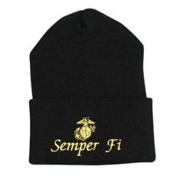 Marine Corps Semper Fi Embroidered Watch Cap With EGA