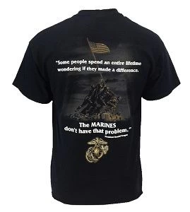Marine Corps T Shirt - Making A Difference 2 Marine Corps T Shirt - Making A Difference - Image 2