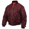 Maroon MA-1 Flight Jacket