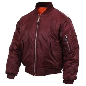 Maroon MA-1 Flight Jacket 1 Maroon MA-1 Flight Jacket
