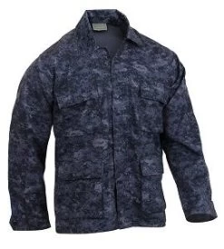 Midnight Blue Digital Camo BDU Shirt
