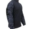 Midnight Blue Digital Camo Fire Retardant Combat Shirt