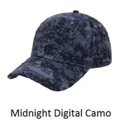 Supreme Camo Low Profile Baseball Caps -Fashion-Military Uniform midnight digital camo baseball cap