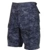Midnight Digital Camo, 6 Pockets, Adjustable Waist Tabs - BDU Shorts