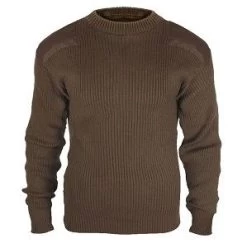 Commando Uniform Crew Neck Acrylic Military Sweater -Fashion-Military Uniform military crewneck sweater coyote