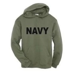 Military Green Navy Hoodie Sweatshirt