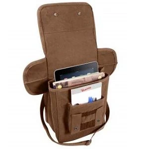 Military Canvas Map Bag W/ Adjustable Shoulder Strap 8 Military Canvas Map Bag W/ Adjustable Shoulder Strap - Image 8