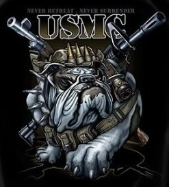 USMC - Never Retreat Never Surrender T-Shirt