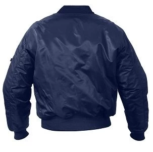 Navy Blue MA-1 Flight Jacket 3 Navy Blue MA-1 Flight Jacket - Image 3