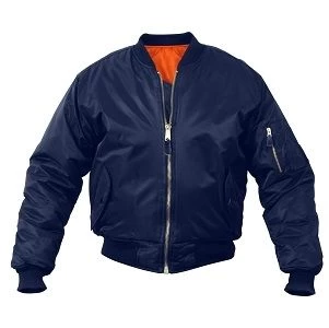 Navy Blue MA-1 Flight Jacket 1 Navy Blue MA-1 Flight Jacket