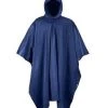 Navy Blue Military Style Rip-stop Wet Weather Poncho