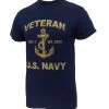 US Navy Veteran Anchor T Shirt