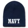 Navy Text Beanie