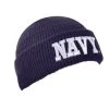 Navy Watch Cap With Navy Text