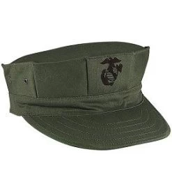 US Olive Marine Corps Cover With Emblem