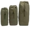 Olive Top Load Canvas Duffel Bag With Shoulder Strap - Heavyweight Duffle