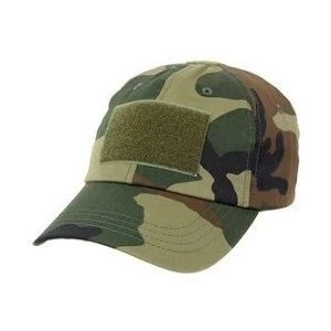 Woodland Camo Operator Tactical Hat 2 Woodland Camo Operator Tactical Hat - Image 2