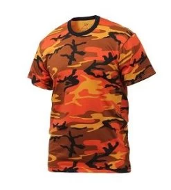 Savage Orange Camo T Shirt 8 Savage Orange Camo T Shirt -Fashion-Military Uniform orange camo t shirt side