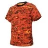 Orange Digital Camo T Shirt