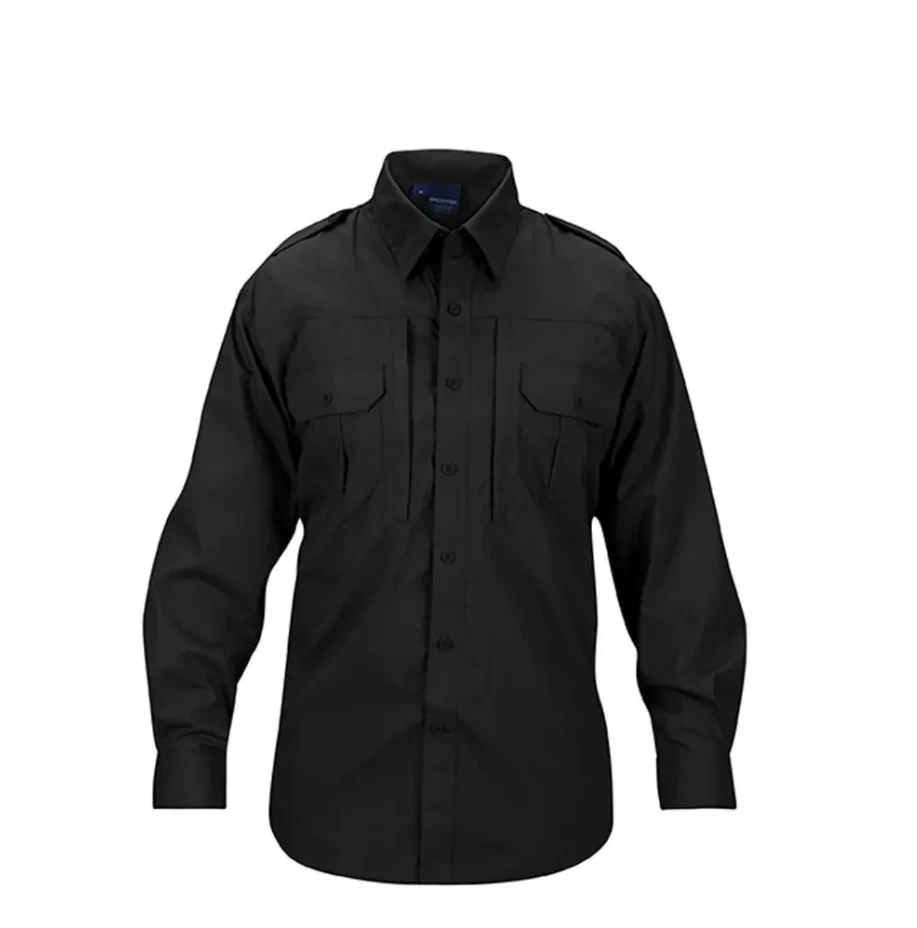 Propper Lightweight LS Black Tactical Dress Shirts 1 Propper Lightweight LS Black Tactical Dress Shirts