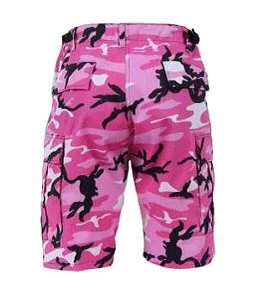 Pink Camo BDU Shorts - Button Fly, Six Pockets, Durable Cotton 4 Pink Camo BDU Shorts - Button Fly, Six Pockets, Durable Cotton - Image 4