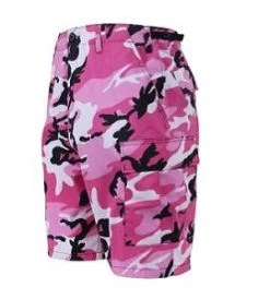 Pink Camo BDU Shorts - Button Fly, Six Pockets, Durable Cotton 6 Pink Camo BDU Shorts - Button Fly, Six Pockets, Durable Cotton -Fashion-Military Uniform pink camo bdu shorts side side2 1