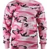 Long Sleeve Pink Camo T Shirt
